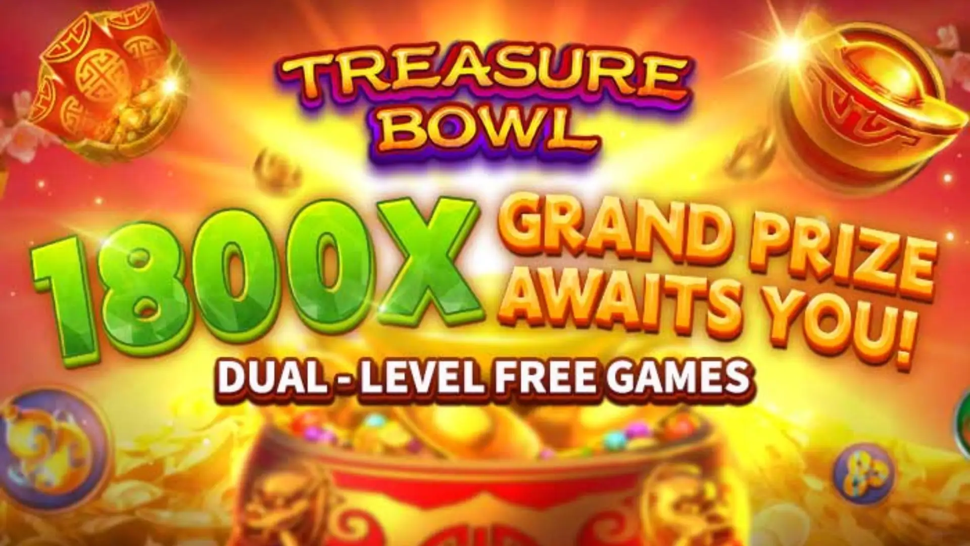Multiplicadores Treasure Bowl pgtada - 7777x Máximo com Tigela Dourada